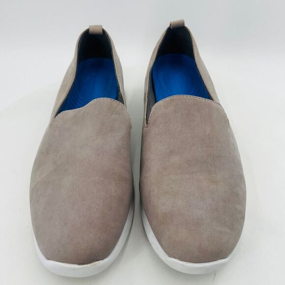 Me Too Gage Comfort Slip On Frost Grey Nubuck Leather Sneakers Size 11M - Picture 6 of 15